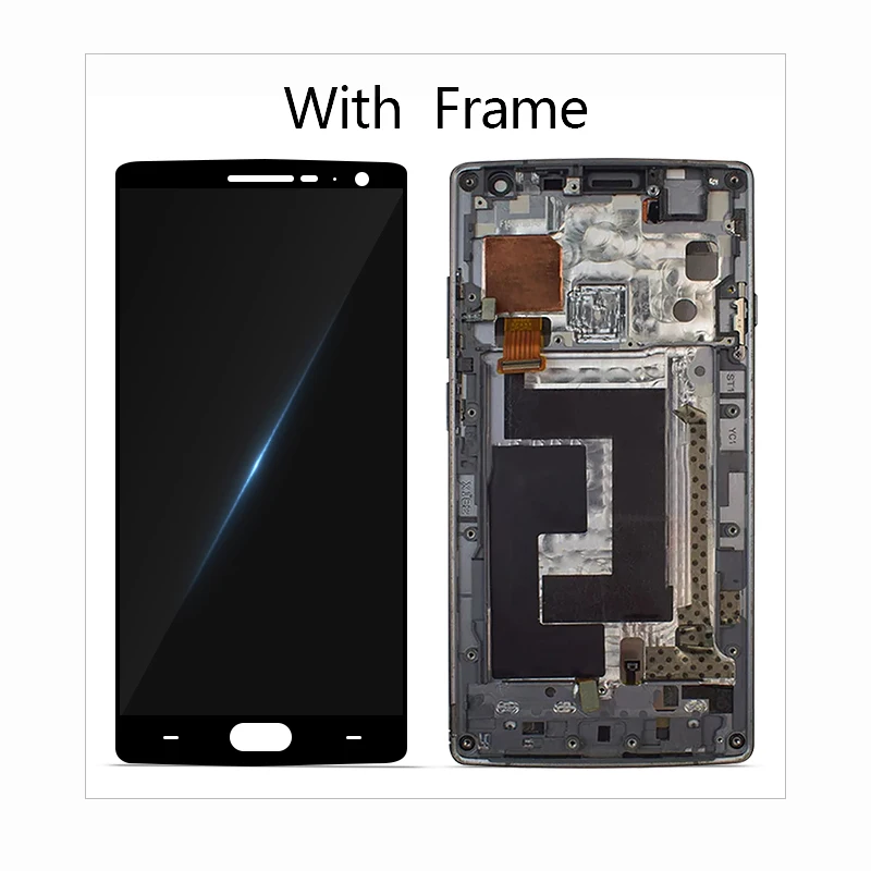 5," для Oneplus 2 A2001 lcd сенсорный экран дигитайзер запасной дисплей на замену частей с рамкой для Oneplus 1+ A2003 A2005