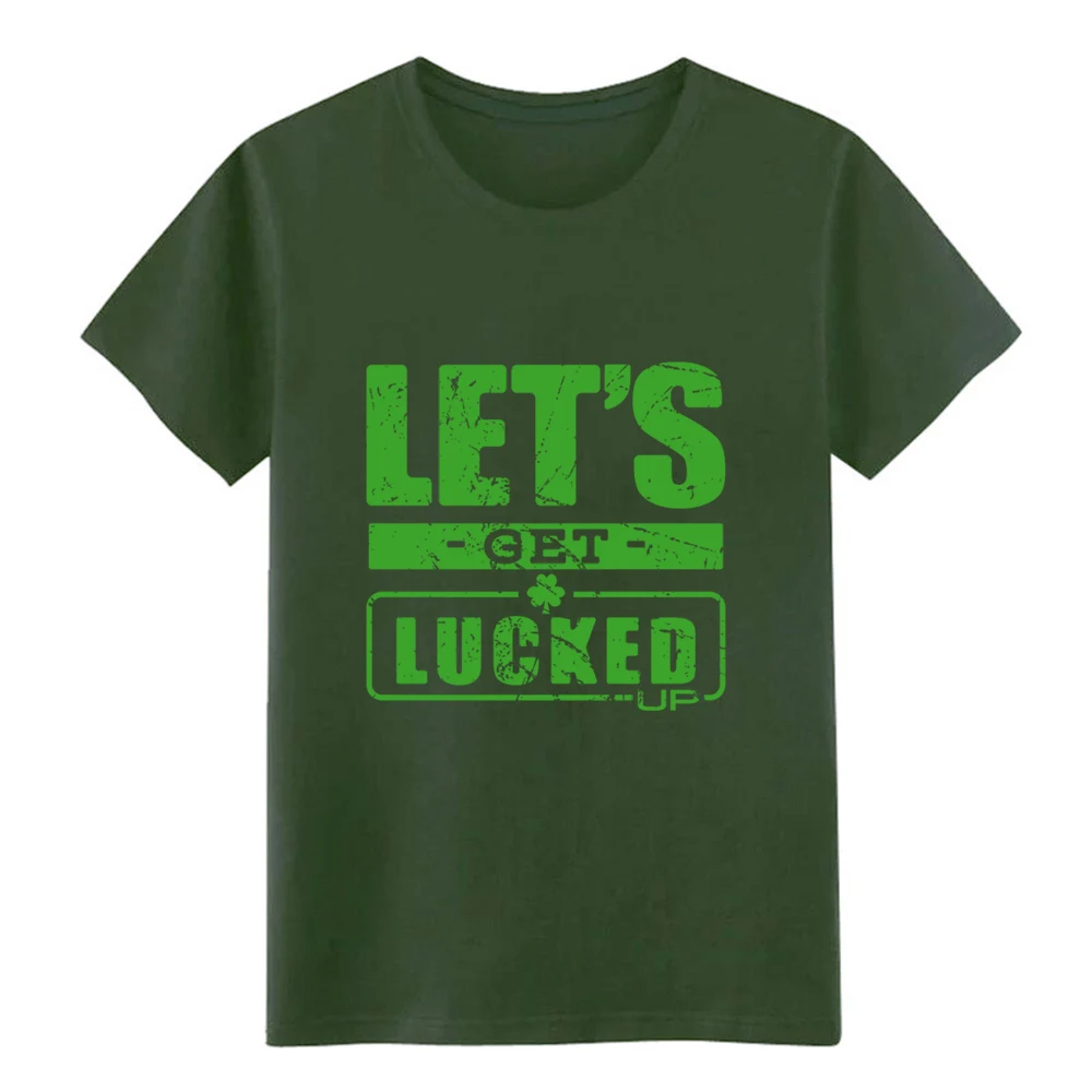Lets Get Lucked Up/футболка на День Святого Патрика Футболка с принтом Базовая