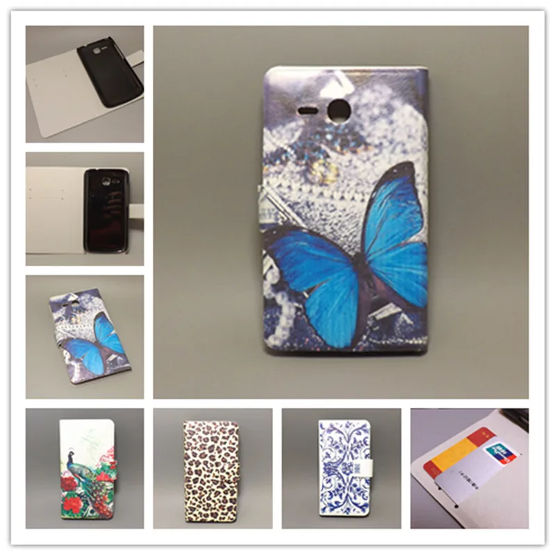 11 видов узоров ультра тонкий бабочка цветок Флаг винтажный флип чехол для Huawei Ascend