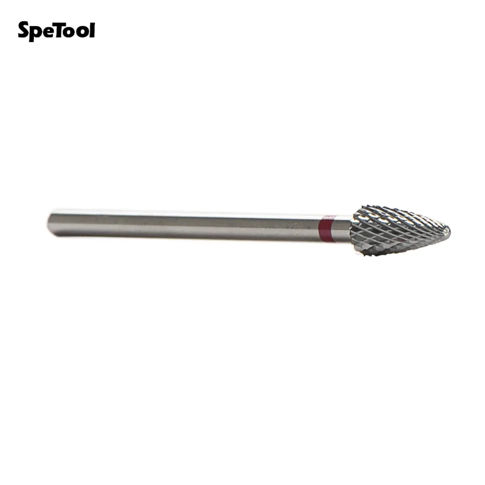 SpeTool вольфрамовый карбид фреза для ногтей вращающаяся зернистость 3/32