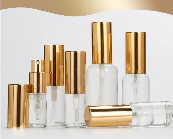 30 мл прозрачное эфирное масло давление насос бутылка стекло прессование пустая