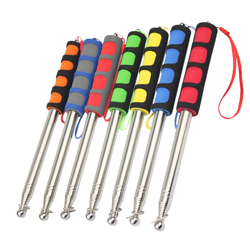 120 см Телескопический флаг из нержавеющей стали Портативный ручной