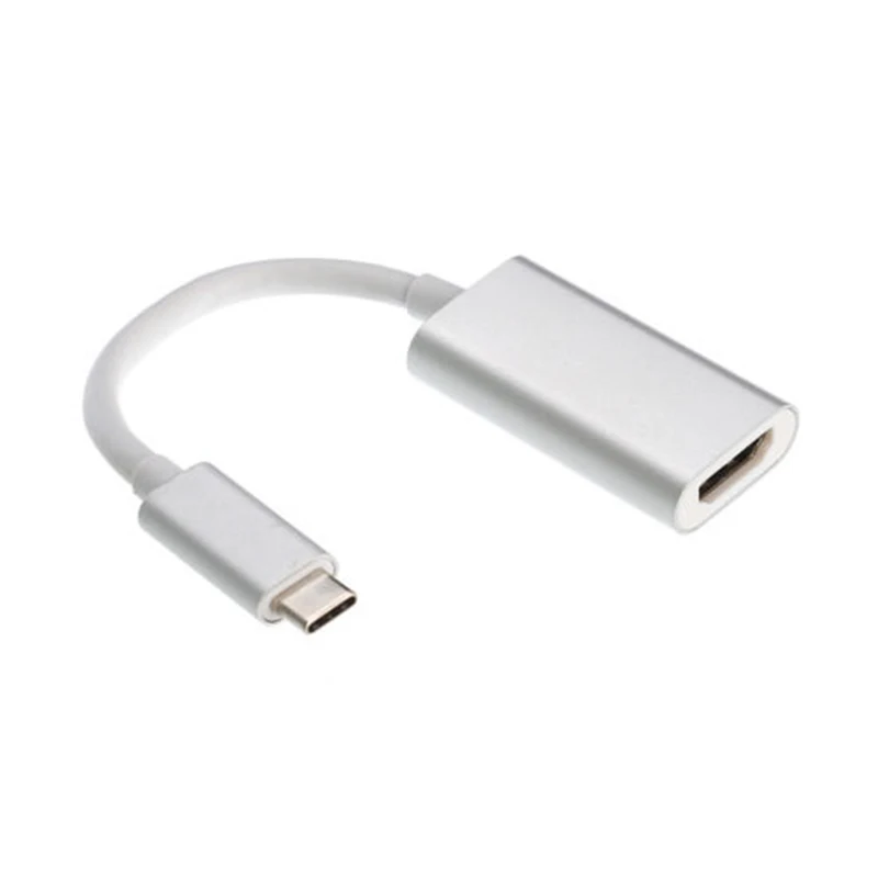 4K Ультра HD USB 3 1 USB-C Тип C на HDMI-Совместимость-F-адаптер HDTV Dongle кабель адаптер