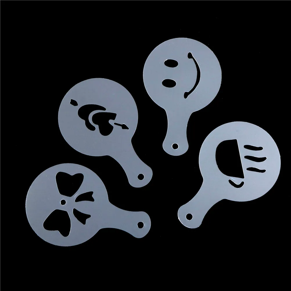 Кофейная форма для латте 16 шт./лот модный трафарет выпечки капучино шаблон
