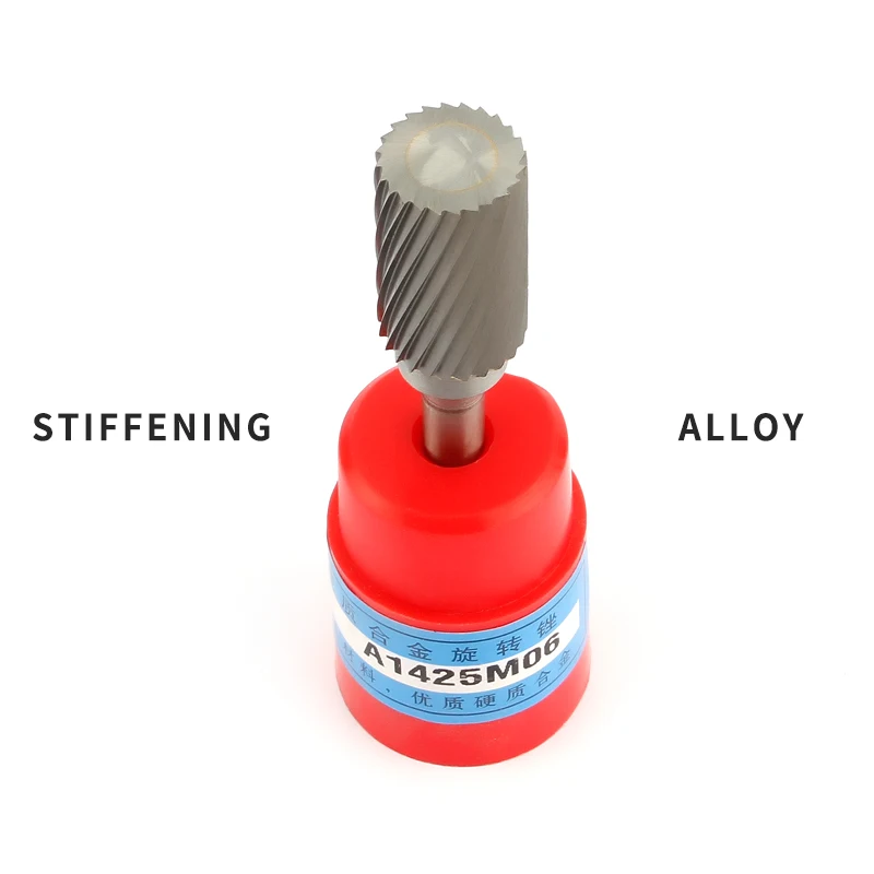 Цилиндрическая роторная напильница 1 шт. с одним слотом из карбидного сплава фреза типа колонки резьба по дереву электрическая вращающаяся Шлифовальная головка