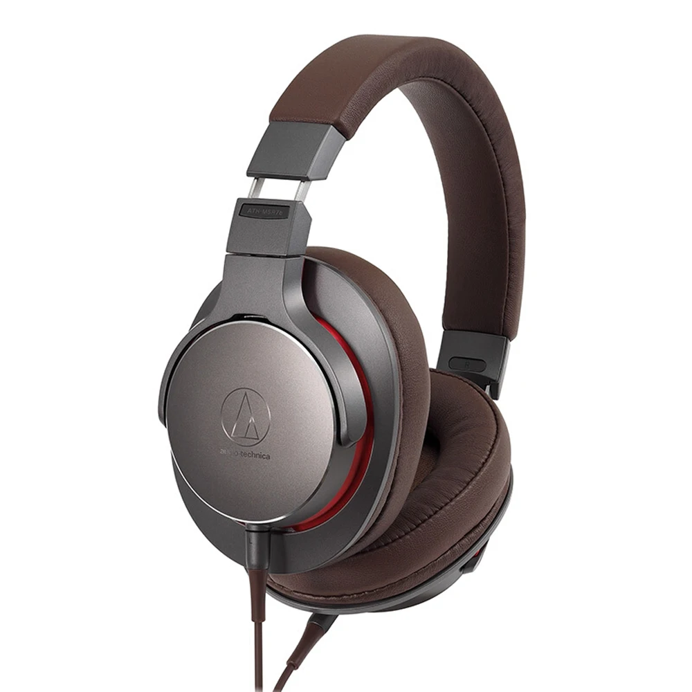 Audio-Technica ATH-MSR7b через наушники-вкладыши гарнитура Музыка Наушники Hi-Fi закрытые динамический профессиональный наушники с микрофоном