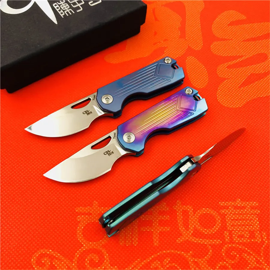 CH CH3515Flipper складной нож s35vn лезвие титановая ручка Открытый Отдых выживания Охота карманные фрукты Кухонные Ножи EDC инструменты
