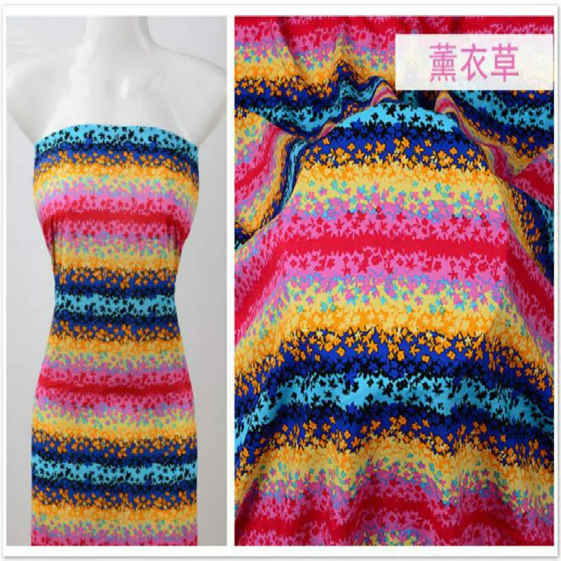 Платье из поплина с принтом вискозы охлаждающая летняя ткань детская для