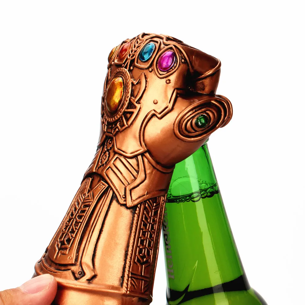 

Необычная многофункциональная открывалка для пивных бутылок Infinity Thanos перчатка с крагами, модный полезный инструмент для удаления газирова...