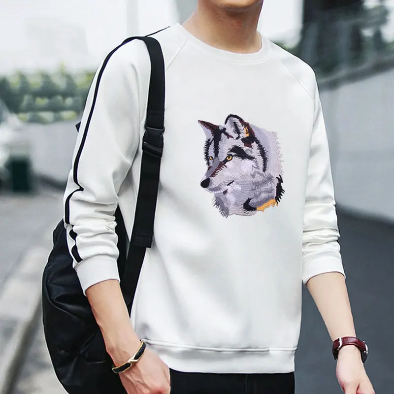 Праджня панк Стиль патч железа на вышитые патчи животных нашивки с изображением