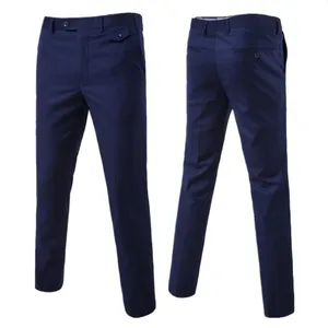 Новинка 2019, Мужская модная эксклюзивная хлопковая однотонная официальная деловая одежда, брюкиМужское свадебное платье для жениха, Костюмные брюки, мужские брюки