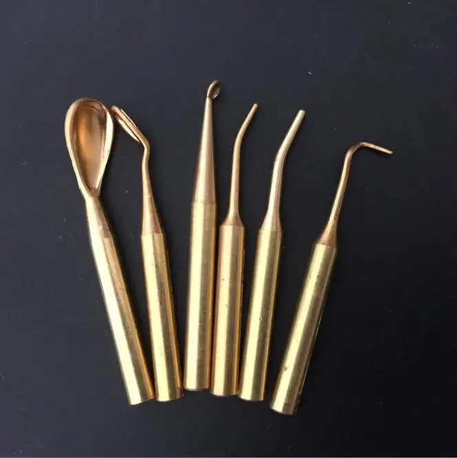 6PCS TIPS Стоматологическая лаборатория электрический Waxer резной нож содержит 6 наконечники для воска+ 2 ручки/горшок Лидер продаж A& B Тип - Цвет: 6PCS TIPS