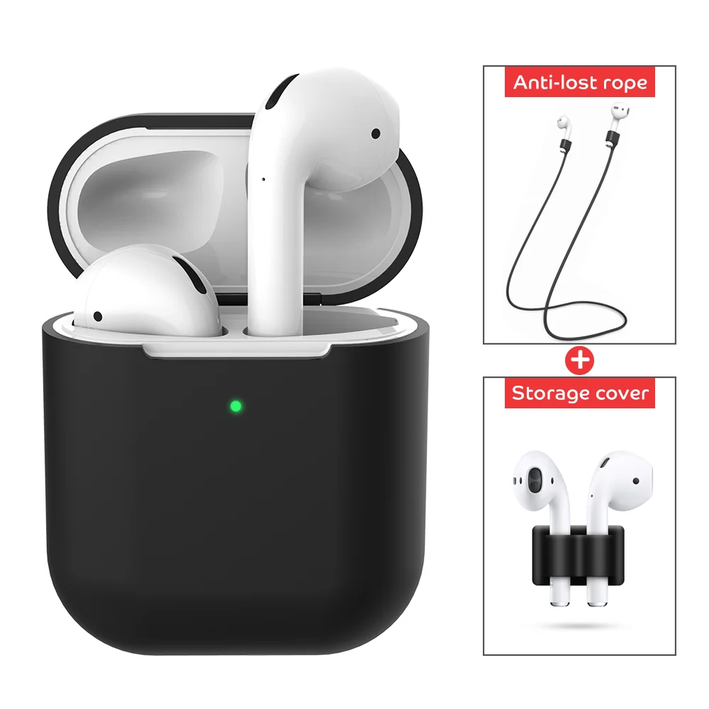 01 Цветной ТПУ чехол для AirPods 2 Силиконовый чехол защитная оболочка покрытие для Apple Airpod 2nd зарядная коробка ударопрочный чехол - Цвет: 01