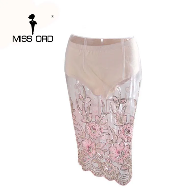 Юбка на молнии с вышивкой FT4348 2020 | Женская одежда