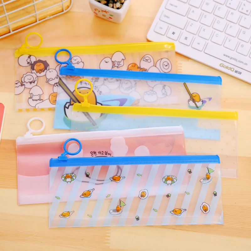 Новинка Gudetama ленивое яйцо ПВХ водонепроницаемая сумка для карандашей органайзер