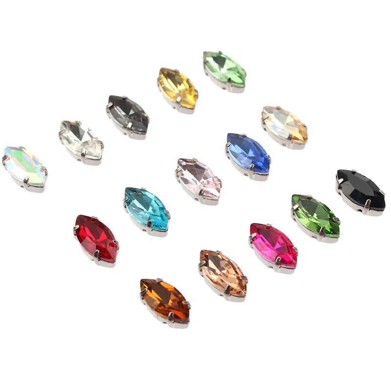 5x10 мм больше цветов! Женские и свадебные платья с искусственными стеклами 30/100