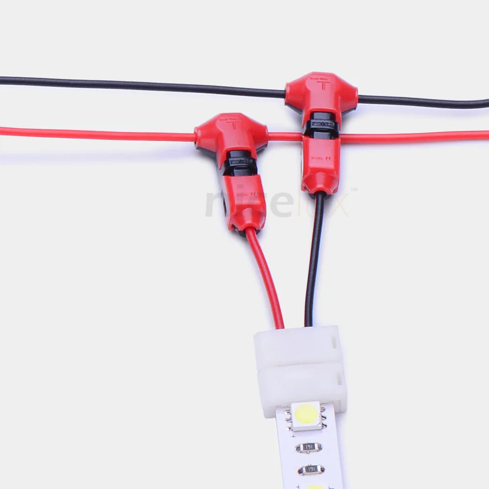 10 шт. Т образный шотландский замок быстроразъемный проводной соединитель для 1