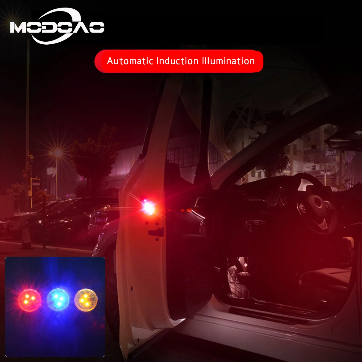 2 шт. сигнальные огни для открывания дверей автомобиля магнитная вспышка 3