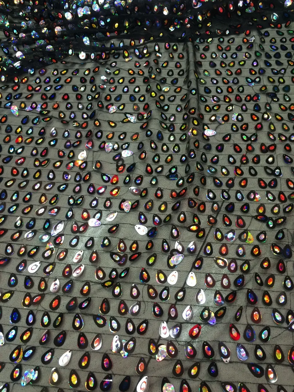 Женская модная Тюлевая вышивка с блестками французская сетчатая кружевная ткань