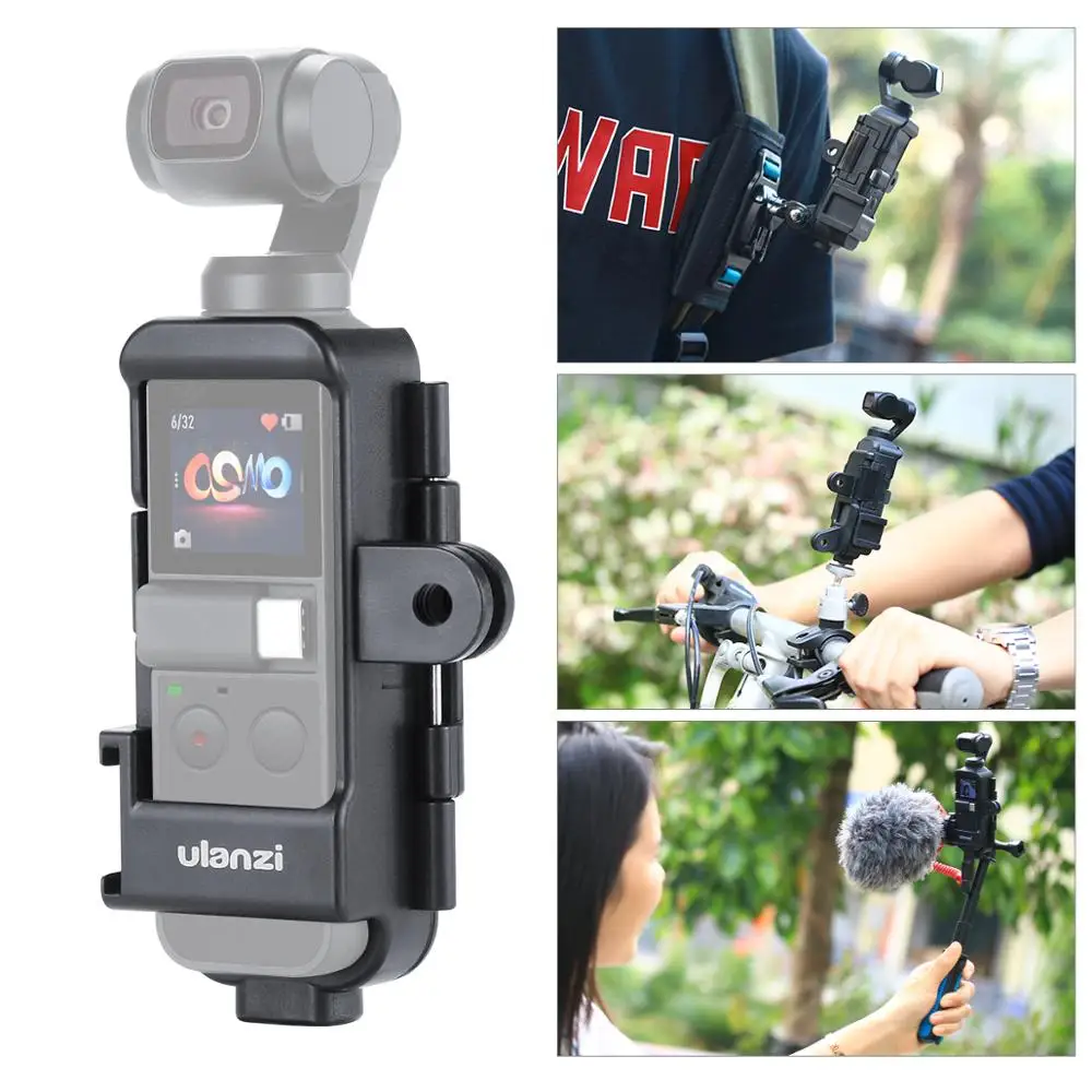 Чехол ULANZI для DJI Osmo Pocket 1/4 дюйма со встроенным микрофоном|Чехлы экшн-камер| |