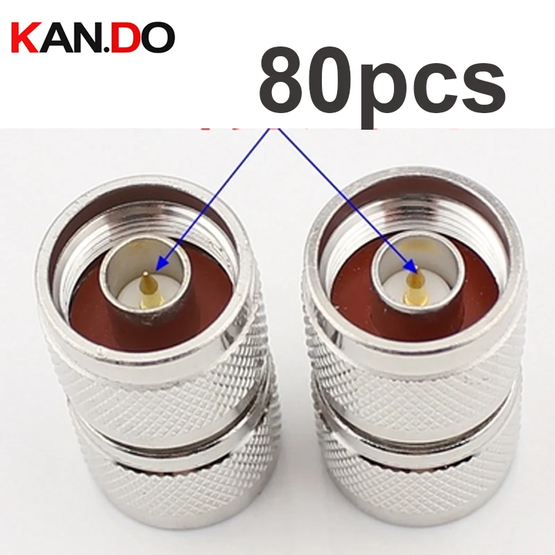 

80Pcs / Lot Telecom Wire Coaxial Cable NJ Connector Booster Use Cable Feeder Dual Male N Connector