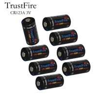 16pcslot trustfire cr123a 3v 1400mah disposable lithium battery batteries cr 123a for cameravideo game player