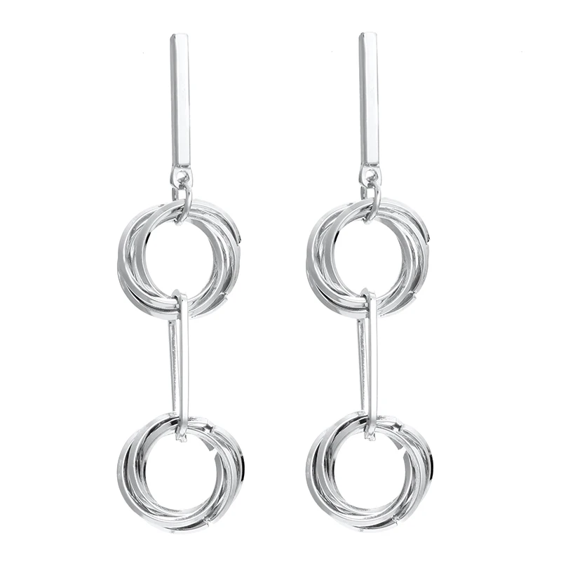 Женские серьги-подвески в Корейском стиле золотистые длинные серьги с