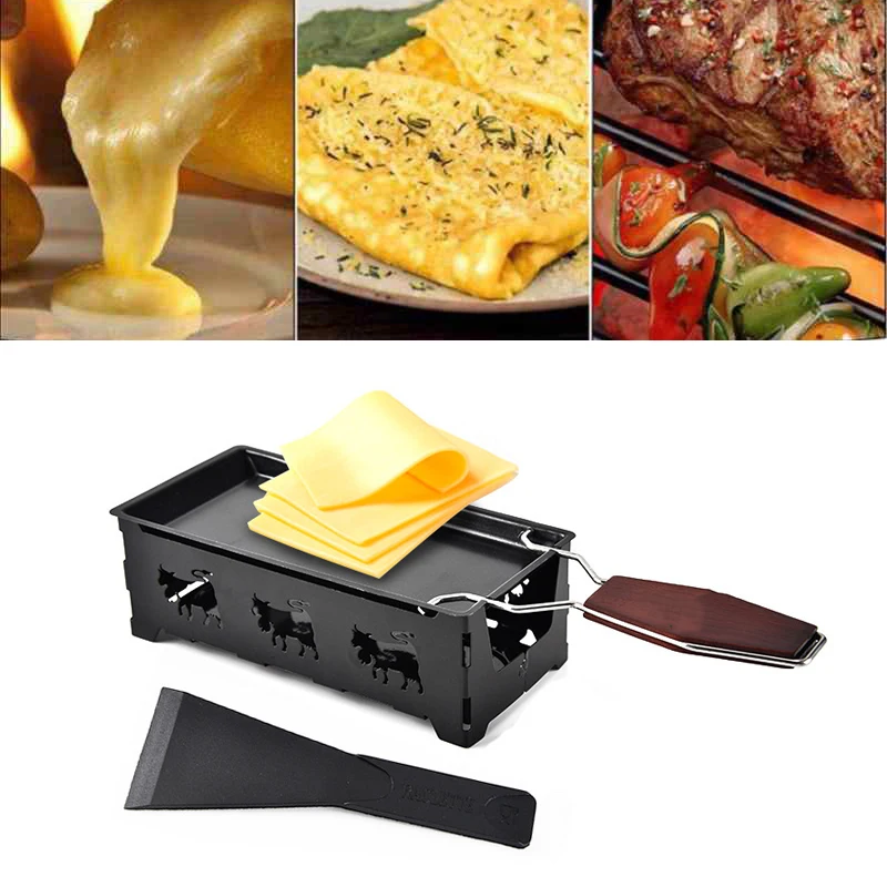 Гриль для сыра Raclette набор антипригарный гриллер мини барбекю доска запеченный