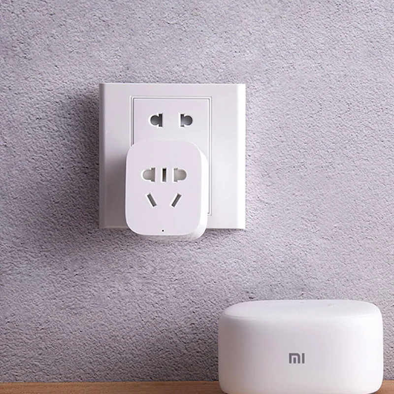 Умная розетка Xiaomi фирменная Беспроводная с Wi-Fi и таймером приложением MI Smart Home |
