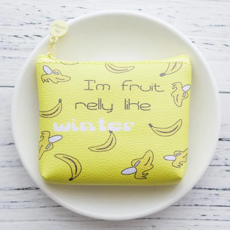10 banana yellow Подарок для невесты милый кошелек для монет свадебные подарки для гостей Детские сувениры обратно в школу Кошелек вечерние сувениры подарки - Цвет: 10 banana yellow