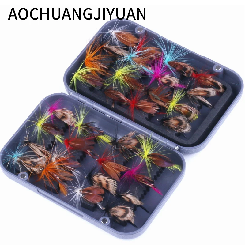 32 шт. новый Летающий Бабочка люкс издание один крючок рыболовный в штучной