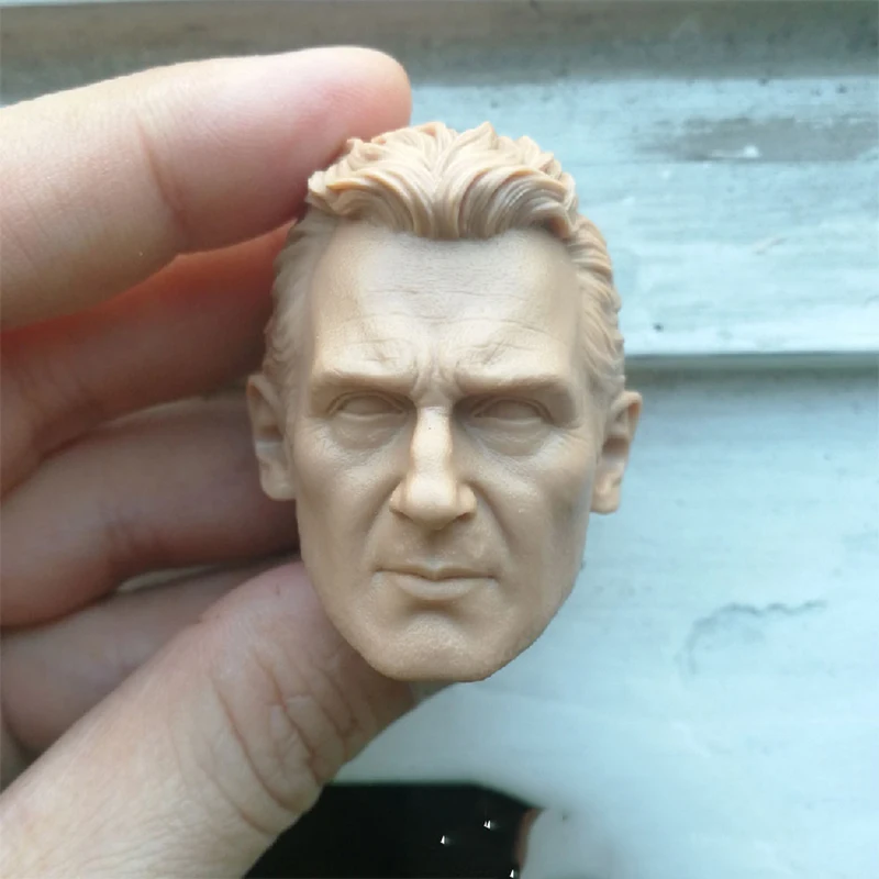1/6 Liam Neeson Неокрашенная головка для 12 дюймовых экшн фигурок|Игровые фигурки и