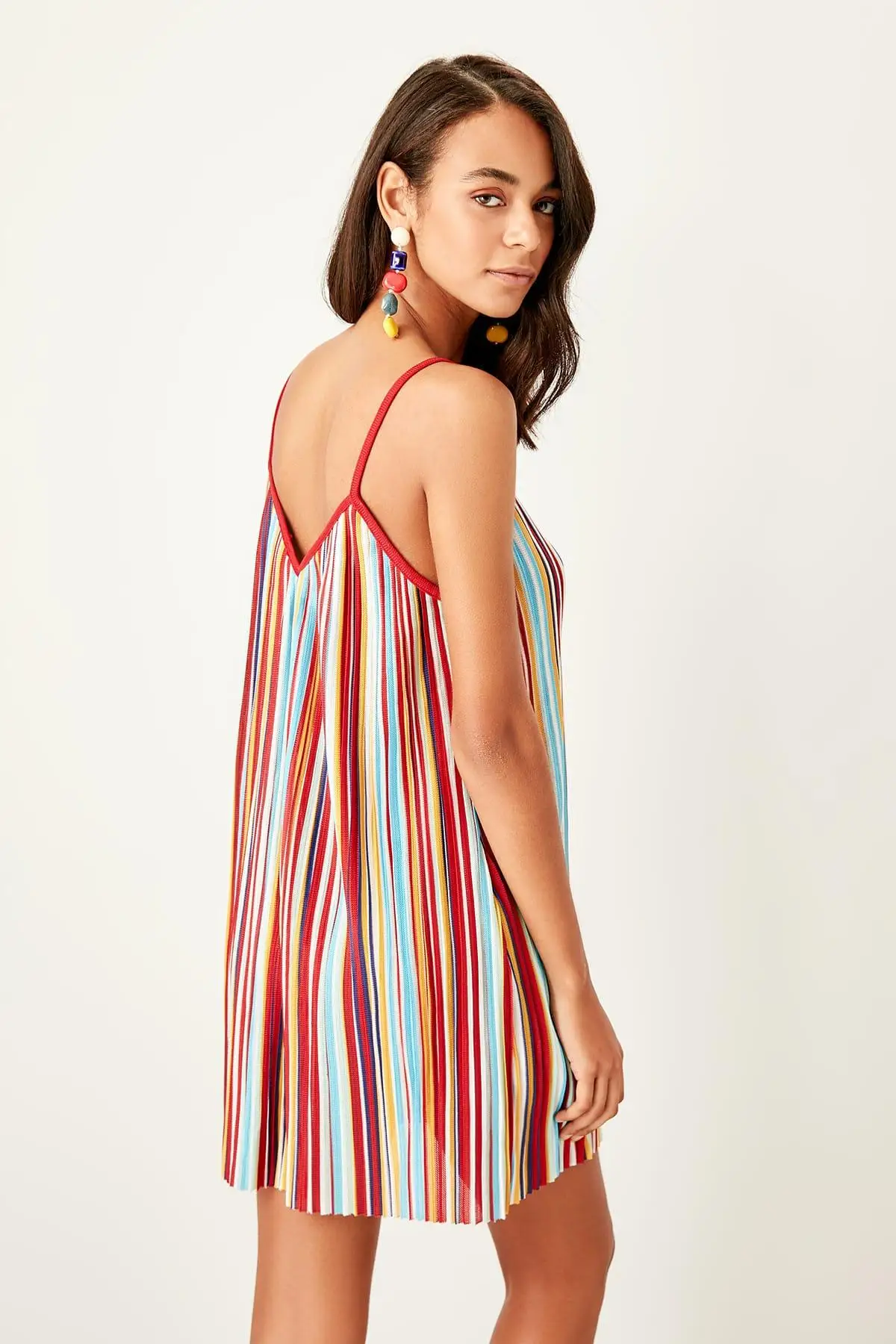 Trendyol Multicolour Stripe Beach Dress TBESS19EL0022 | Женская одежда