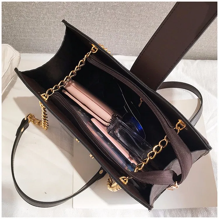 VOLESS ромбовидная решетка женская сумка модная Лоскутная дамская высокого