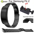 Браслет из нержавеющей стали для Samsung Gear Fit 2 Fit2 Pro, люксовый металлический наручный умный браслет с инструментами, 18 мм