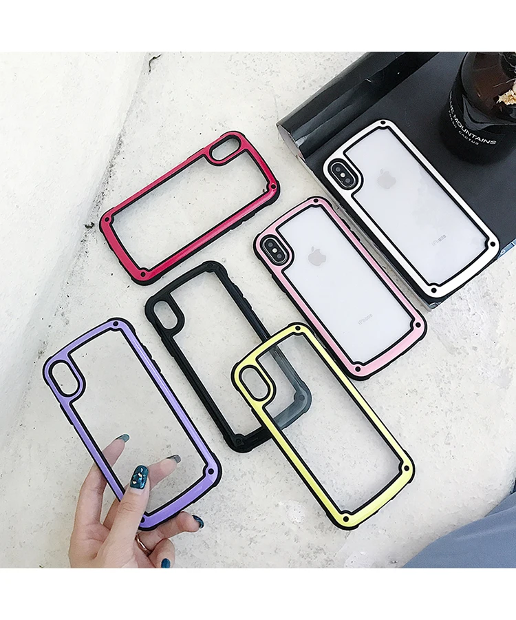 GlamPhone чехол с защитой от падения Простой однотонный чехол для телефона для iPhone XS Max XR XS 8 8plus 7 7plus 6/6S Plus стильный жесткий чехол