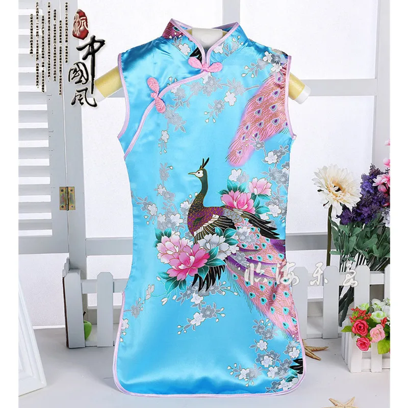 Платье для маленьких девочек вечерние платья Чонсам одежда детей лето 2019 |