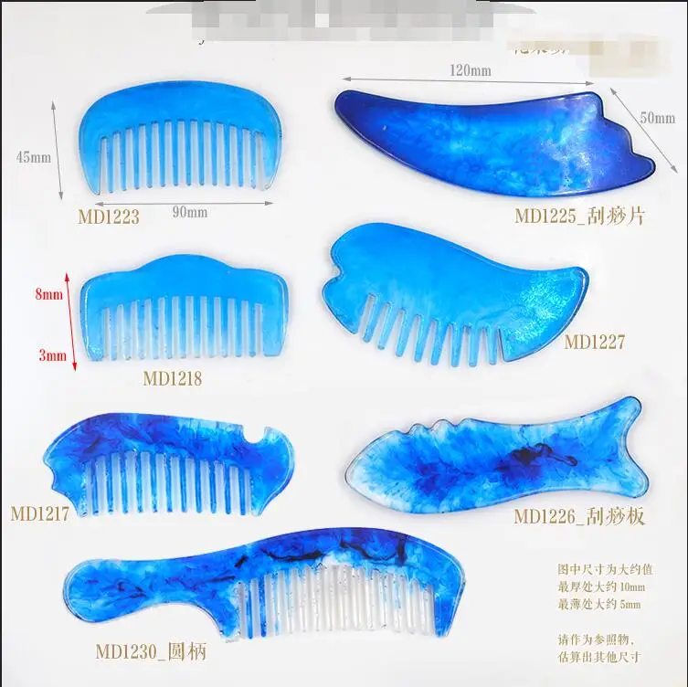 1 шт. Прозрачный Силикон для рукоделия форма расчески эпоксидной смолы с