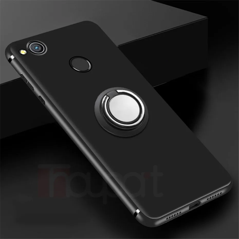 Matte Silicone Case For Huawei P20 Lite P10 Cases Magnetic Ring Stand Holder Cover Honor 9 |