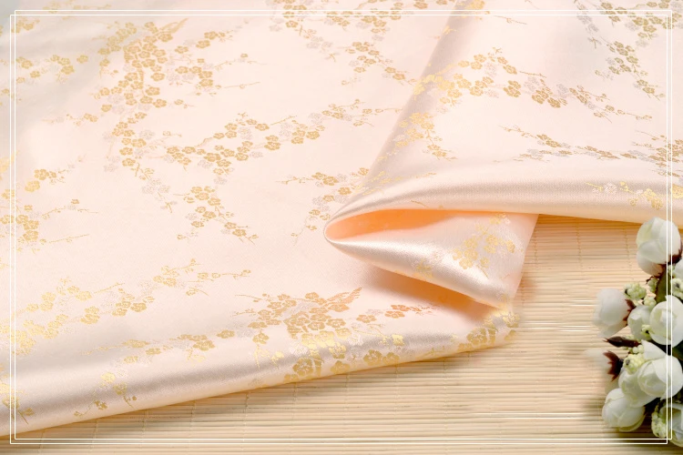 Желтый Цветочный Шелковый жаккардовый гобелен 90 см x 100 атласное блестящее белье