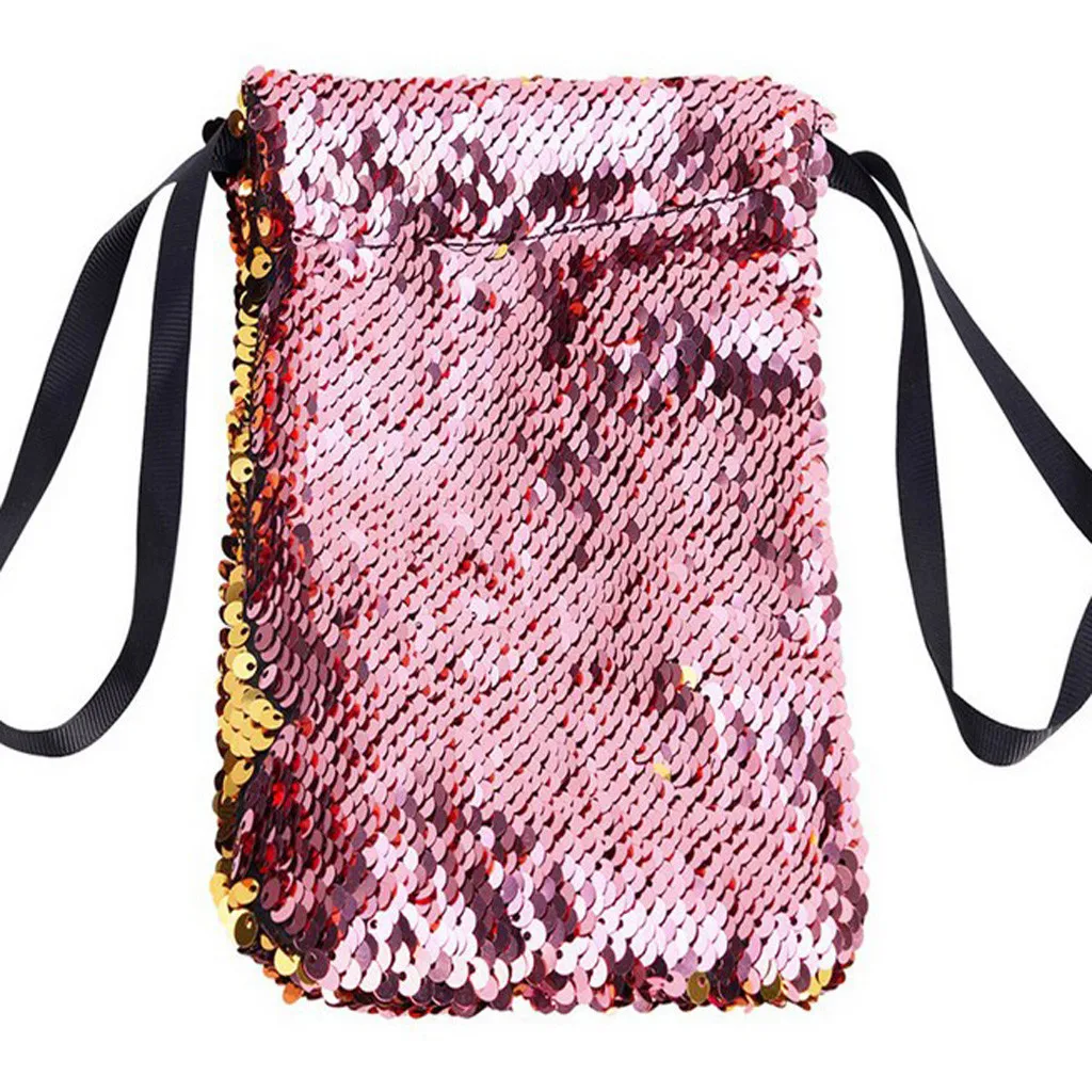 Бумажники унисекс Блестящий цветной держатель для мобильного телефона