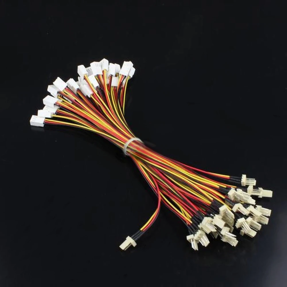 10 шт./лот 12V 3 Pin типа папа для контактный разъем ПК Вентилятор Удлинитель силовой