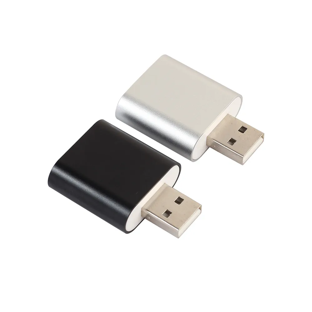 Аудио адаптер 3D Звуковая карта 7 1 USB на 3 5 мм Микрофон Разъем для наушников стерео