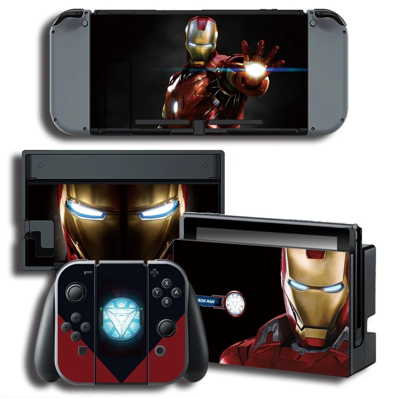 Виниловая наклейка Legend of I ron Man для Nintendo Switch консольный контроллер Защитная