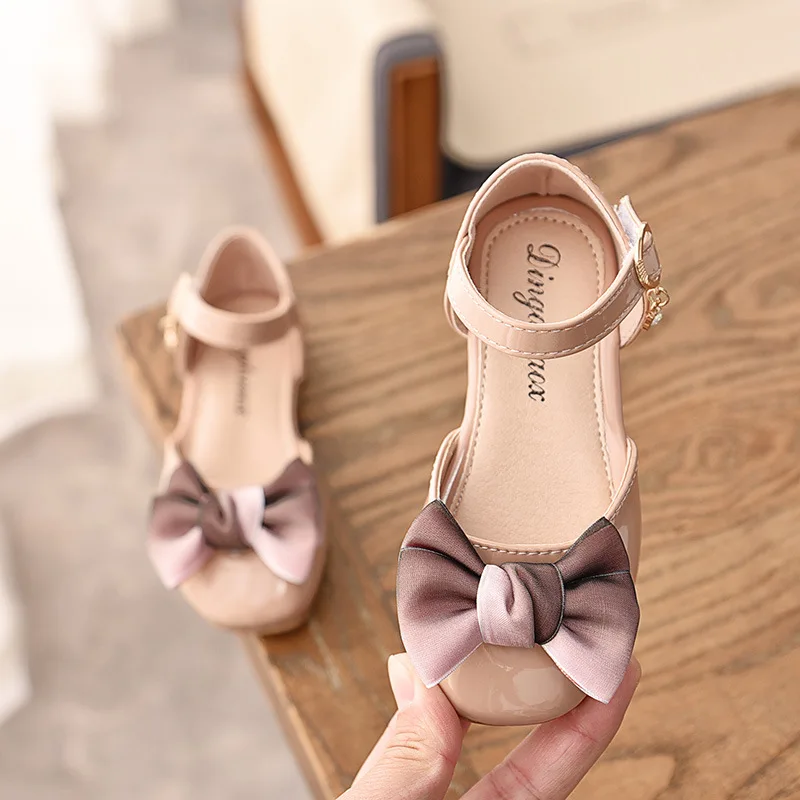 Mumoresip Kids Shoes For Toddlers Girl Big Children 1-10 Yrs Princess Sweet Dance Party Dress Shoes With Bow-knot Girls Sneakers