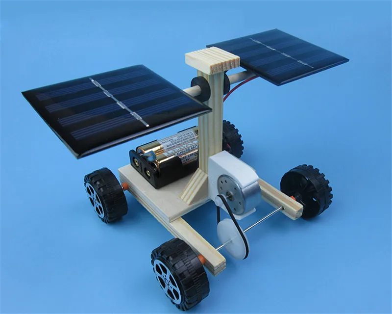 DIY tech small gizmos космический зонд солнечный автомобиль Гибридный привод автомобиль физический эксперимент для первичного и вторичного