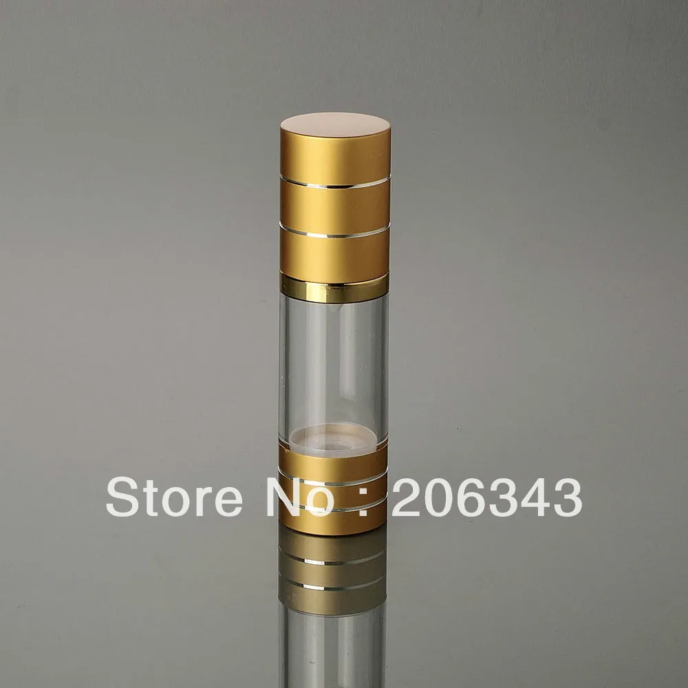 15 мл Золотой безвоздушный флакон для детской сыворотки Жидкая основа макияжа