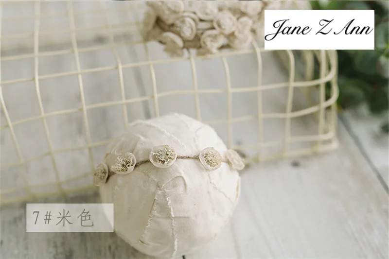 Jane Z Ann-Diadema de mini p&eacute;talos multicolor hecha a mano, ACCESORIOS FOTOGR&Aacute;FICOS para reci&eacute;n nacidos, accesorios para el cabello-2