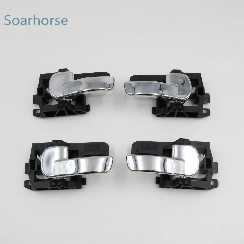 Soarhorse для Nissan Dualis Qashqai J10 2008 2009 2010 2011 2012 2013 автомобиля хром внутри дверные ручки внутренняя дверная ручка