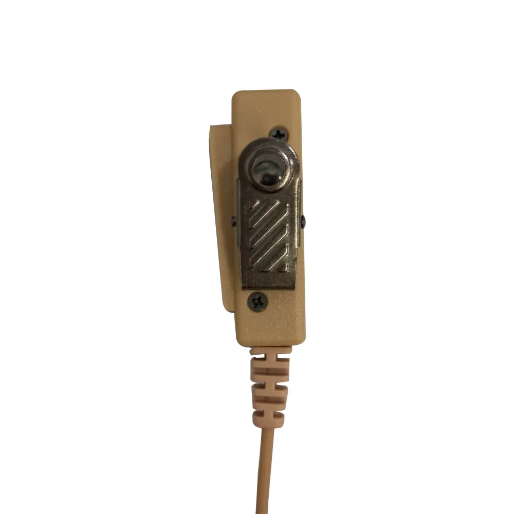 2-контактный бежевый телесный цвет воздушная гарнитура наушник микрофон PTT для